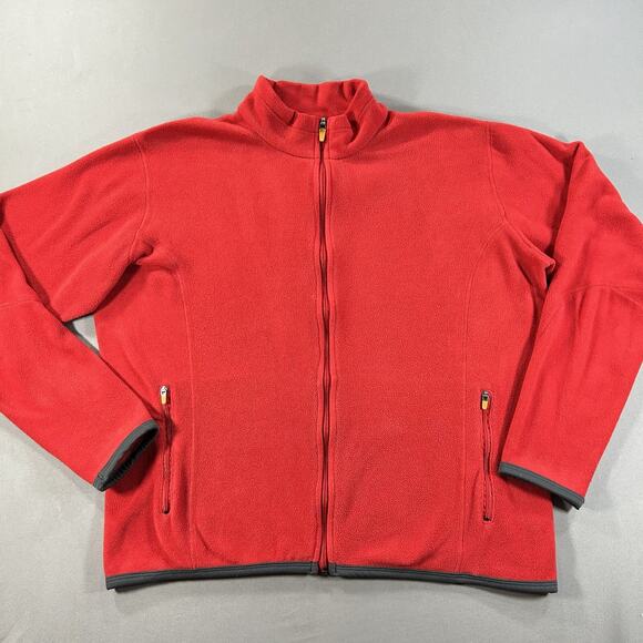 Vintage Nike Women's Therma-Fit Fleece Full-zip Jacket Size Large (12-14) - Picture 1 of 5